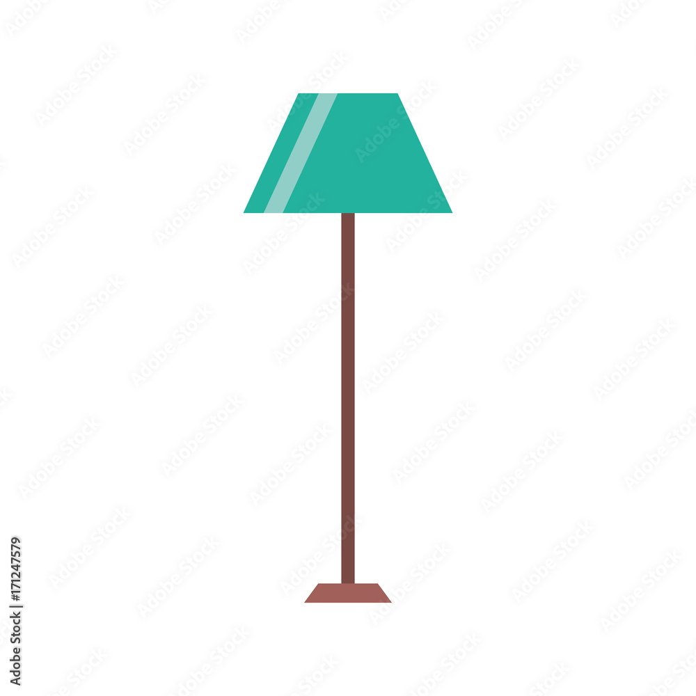 floor lamp light electric furniture decoration vector illustration floor lamp light electric furniture decoration vector illustration