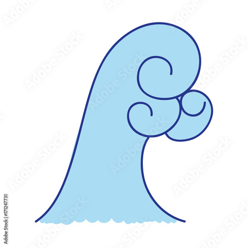 water flood disater to rain weather vector illustration