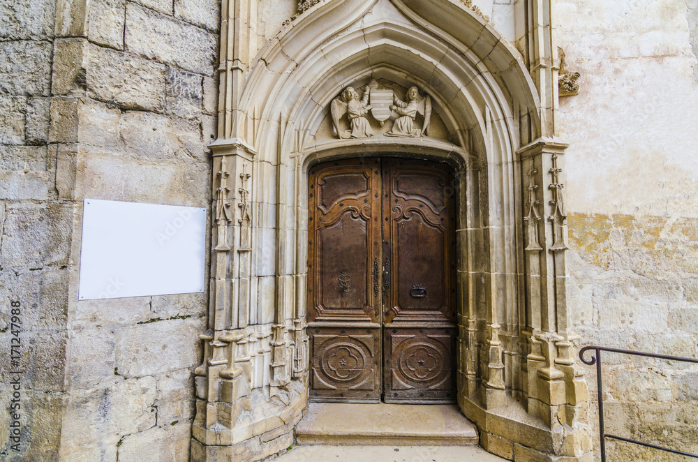 Rocamadour entrance doors to the chapel