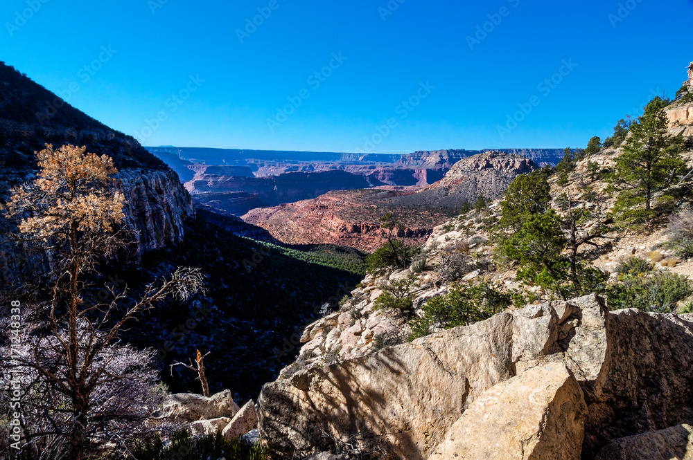 This image was captured in the South Bass-Royal Arch route area at the bottom of the South Rim of the Grand Canyon