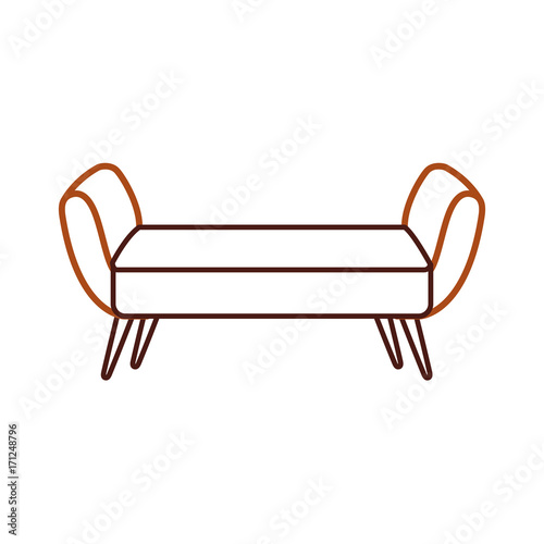 sofa divan or couch elegant furniture icon style interior vector illustration