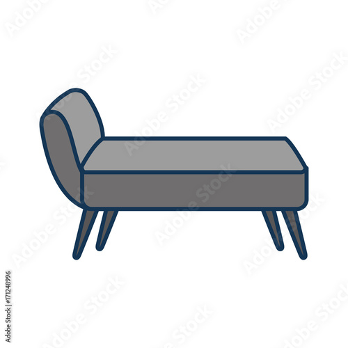sofa divan or couch elegant furniture icon style interior vector illustration
