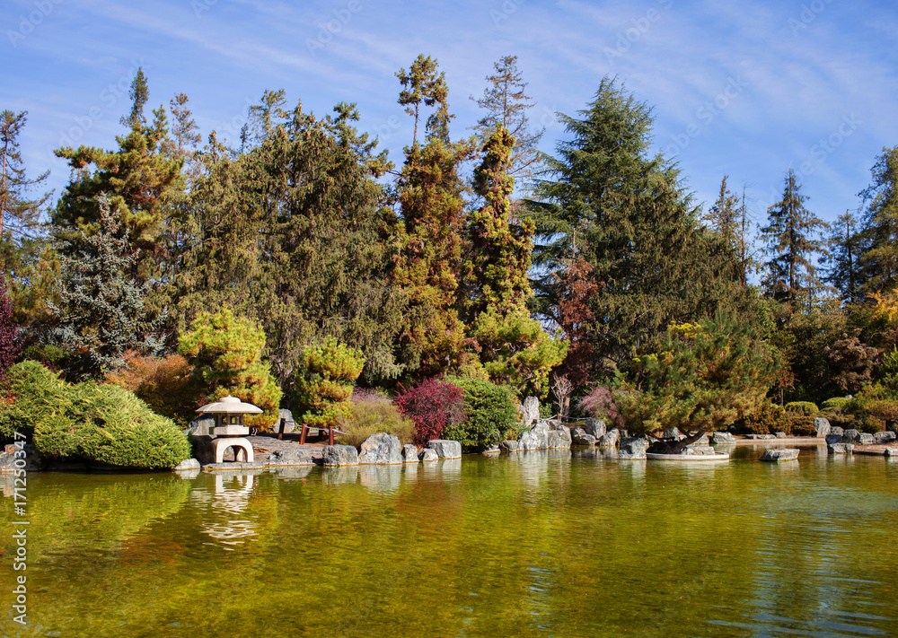 Japanese garden. California.