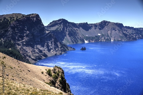Wind Ripples the Waters of Crater Lake © Larry