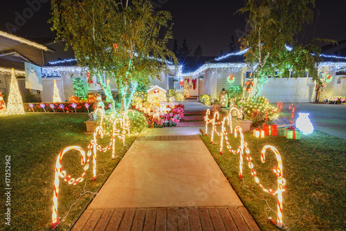 Canvas Print Beautiful christmas decoration at Brea Neighborhood