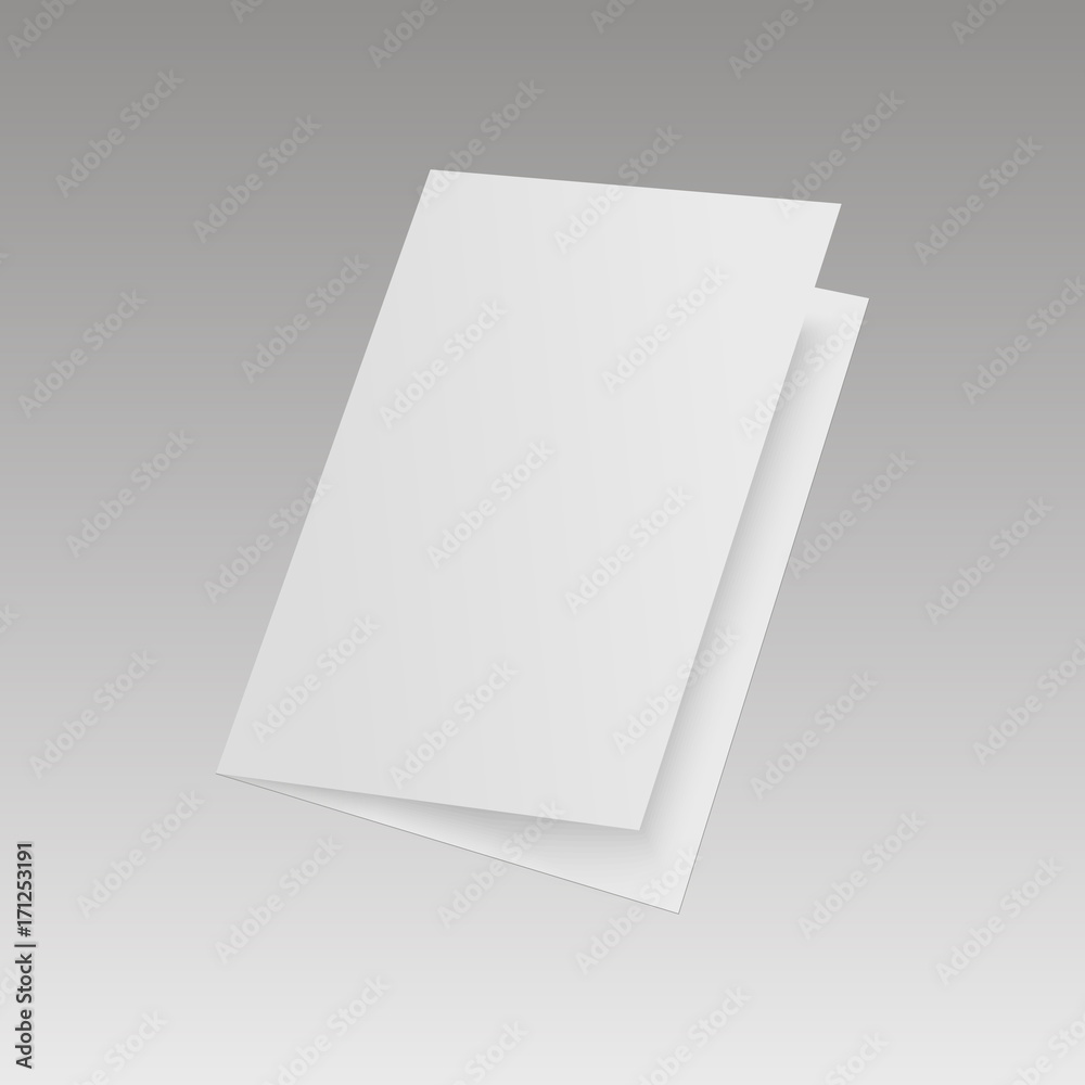 Mock up opened magazine, journal, booklet, postcard, flyer, business card or brochure . Vector Illustration Mock up opened magazine, journal, booklet, postcard, flyer, business card or brochure . Vector Illustration