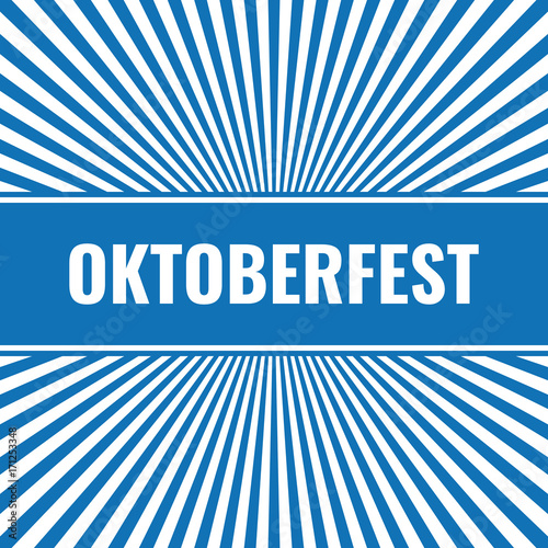 simple oktoberfest card with radial rays