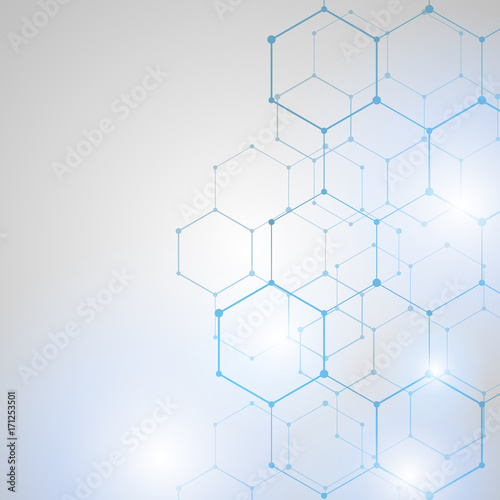Abstract Technology hexagon background