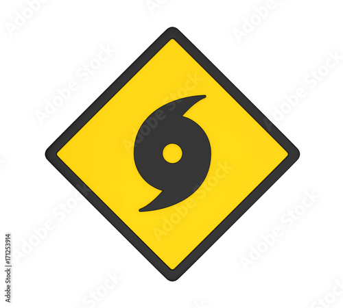 Free Download Hurricane Warning Sign Isolated - GFXLoad
