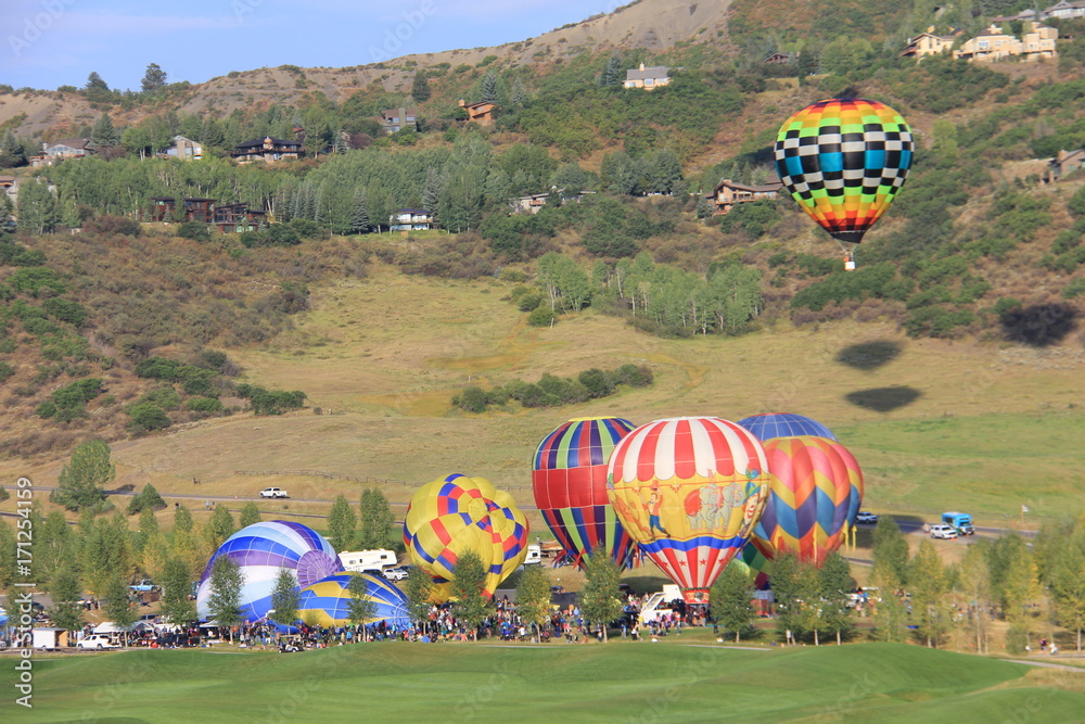 Fototapeta premium Snowmass, Colorado, Balloon Festival