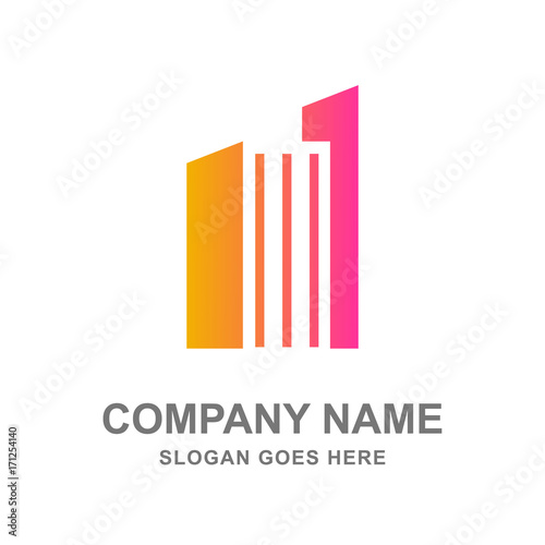 Free Download Real Estate Apartment Skyscraper Logo Vector Icon - GFXLoad