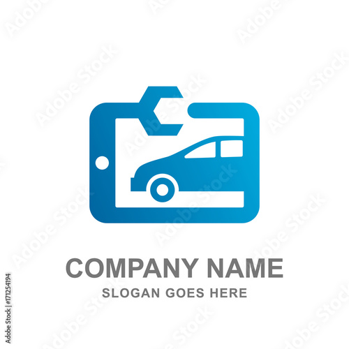 Online Automotive Care Logo Icon Vector 