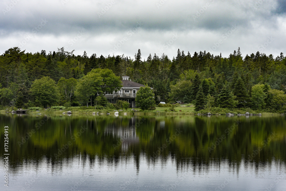 Fototapeta premium House on the lake,Queensland, Nova Scotia
