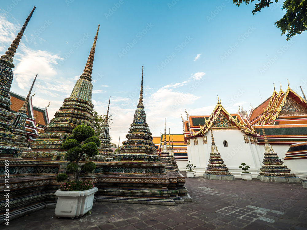 Fototapeta premium Wat Pho, famous temple landmark in Bangkok Thailand