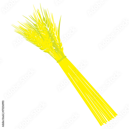 Vector image of a sheaf of wheat