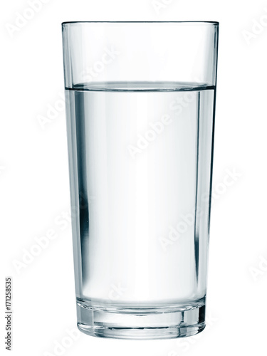 water glass isolated vector illustration