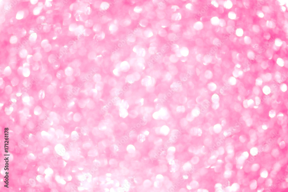 Abstract Pink & Red Glitter Christmas Light blurred background