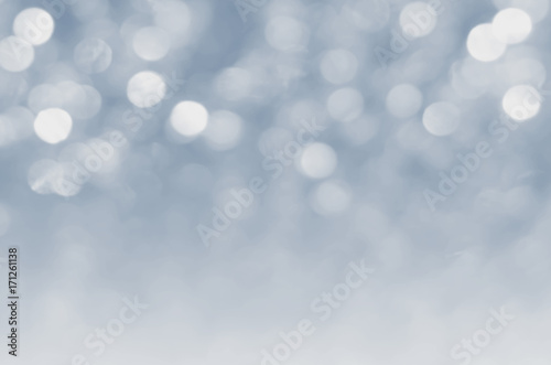 silver lights defocused.bokeh abstract for christmas background