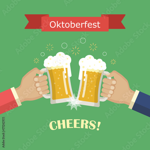 Concept of Beer Festival.