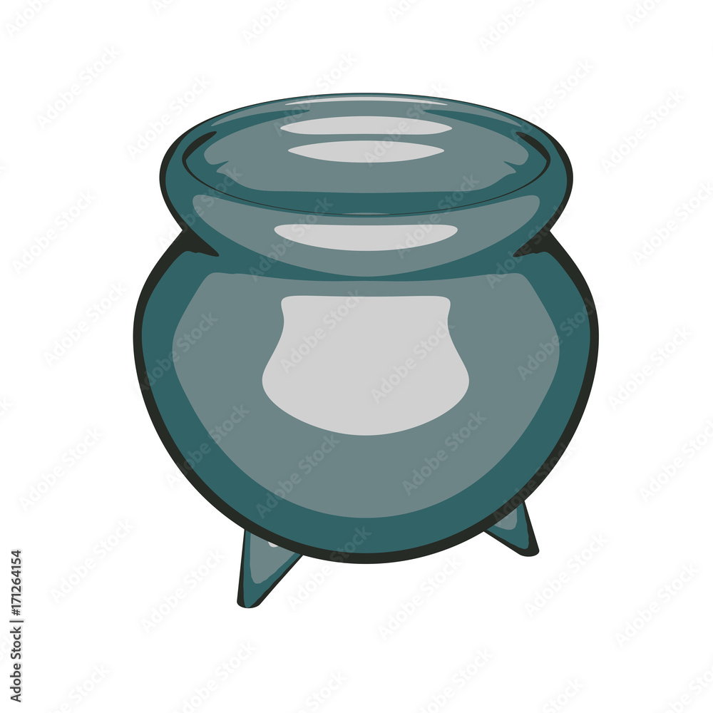 Cartoon drawing of a clay pot. Vector illustration Stock Vector | Adobe  Stock