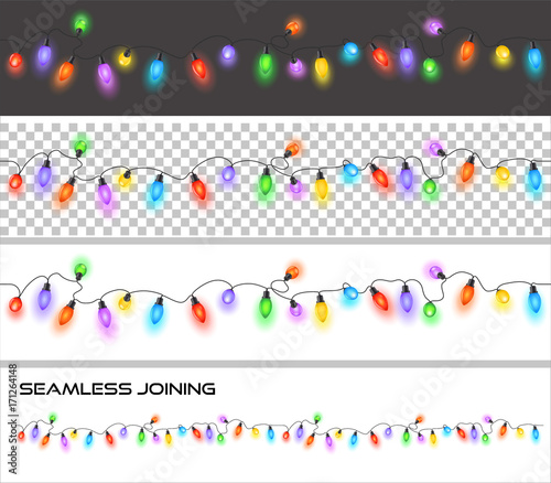 Sparkly festive christmas fairy lights on a cable decoration multicolored