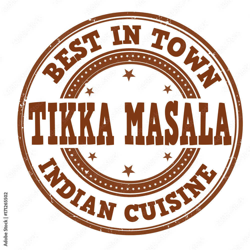 Tikka masala sign or stamp