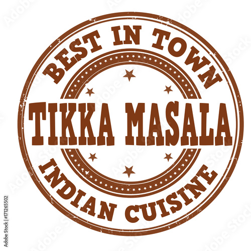 Tikka masala sign or stamp