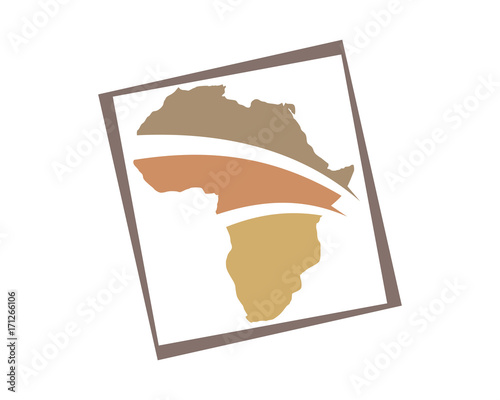 geography africa continent mainland icon image vector