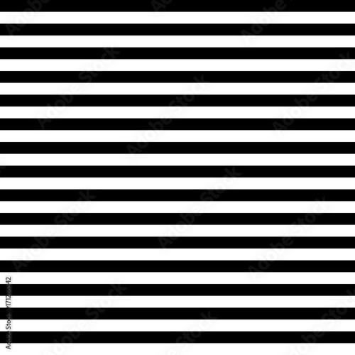 Pattern stripe seamless black and white colors. Horizontal pattern stripe abstract background vector.