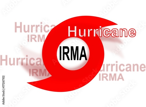 Hurricane Irma, red icon