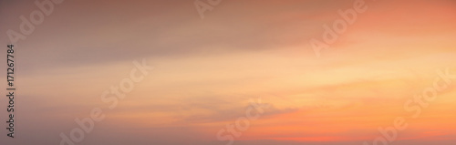Photography Colorful sunset sky with clouds in twilight time