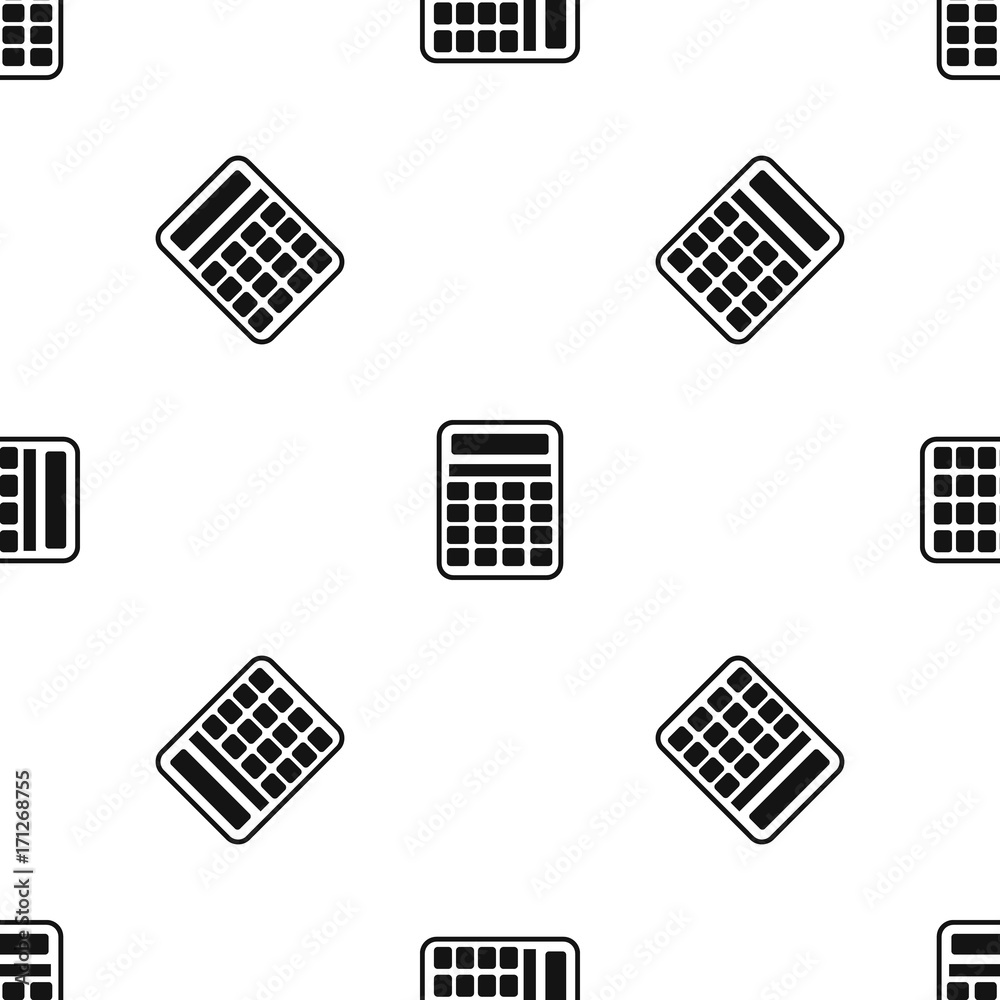 Calculator pattern seamless black Calculator pattern seamless black