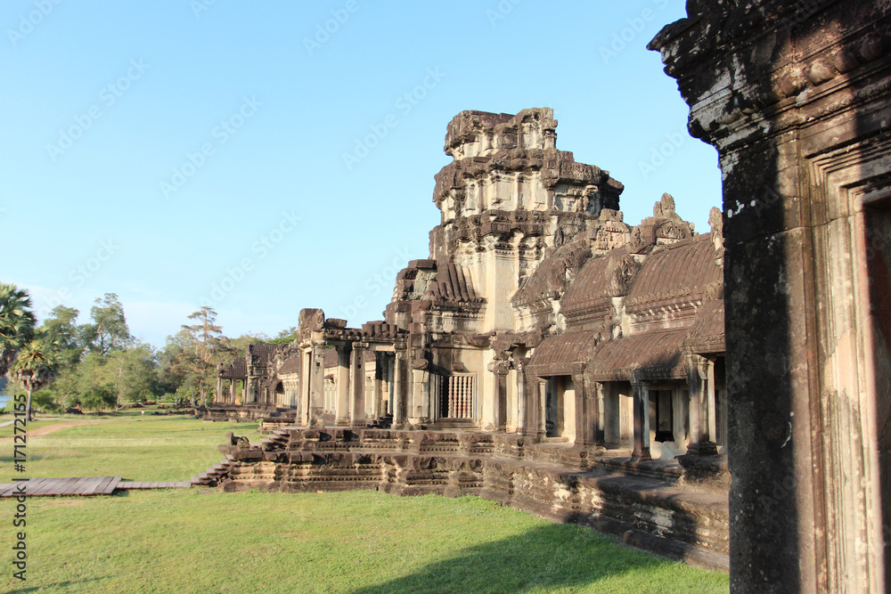 The ruins of an old temple in Cambodia