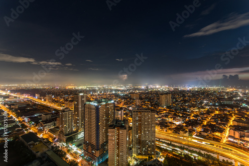Metro Manila Skyline at Sunset   Philippines