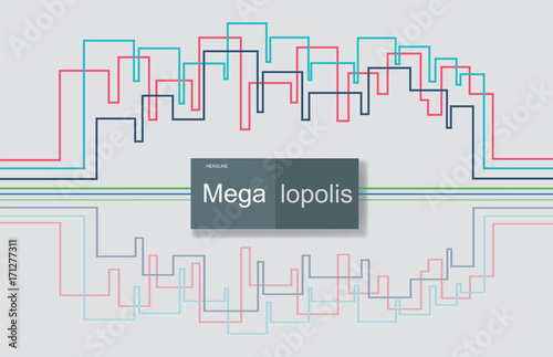 Abstract image, megalopolis