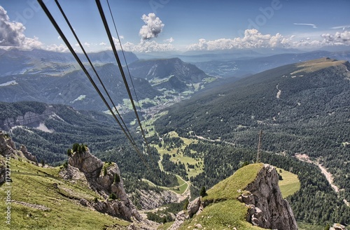 Ortisei e la Val Gardena visti dal Monte Seceda photo