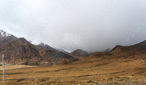 Storm clouds on the pass Khardungla