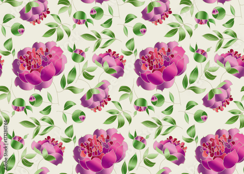 elegant floral seamless pat...