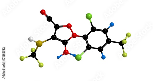 Structure of fipronil (Insecticide) photo
