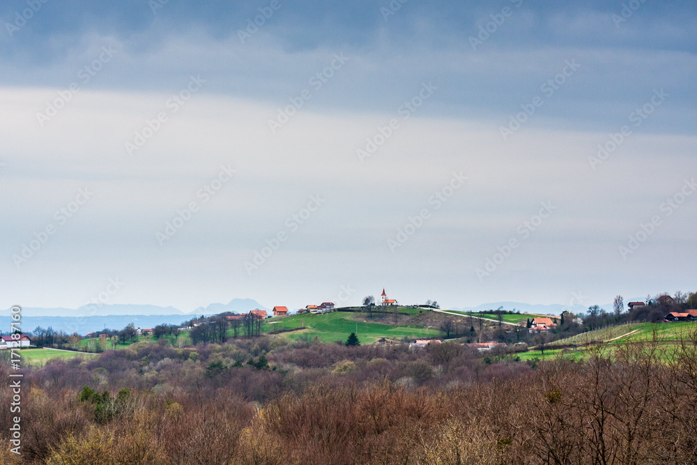 Hilly landscape of Goricko, Prekmurje, Slovenia. Hilly landscape of Goricko, Prekmurje, Slovenia.