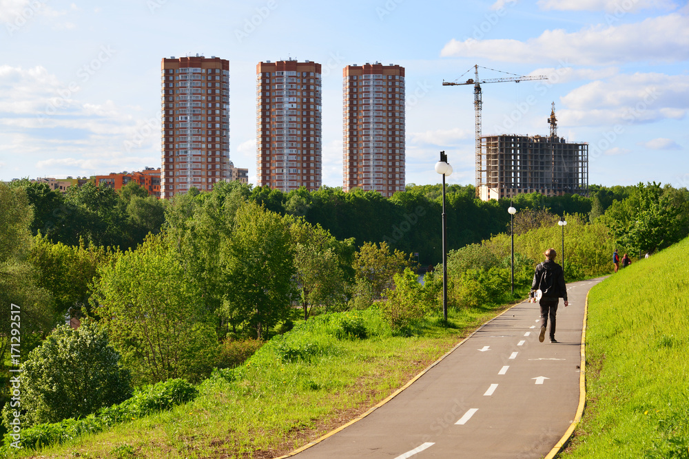 Levoberezhny Eco-friendly district in Khimki city, Russia Levoberezhny Eco-friendly district in Khimki city, Russia