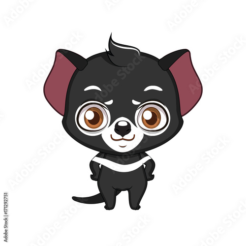 Cute stylized cartoon tasmanian devil illustration ( for fun educational purposes, illustrations etc. )