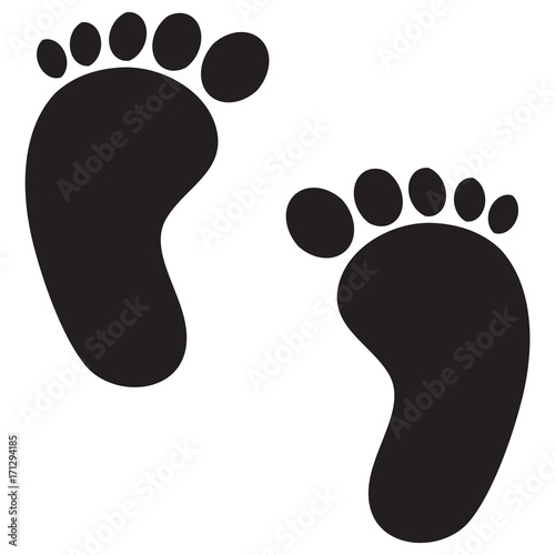 Baby feet icon