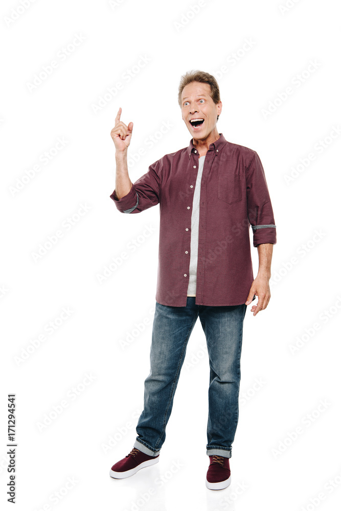 excited man with idea