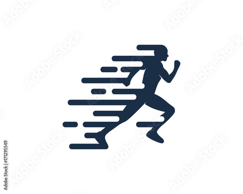 Fast Run Icon Logo Design Element
