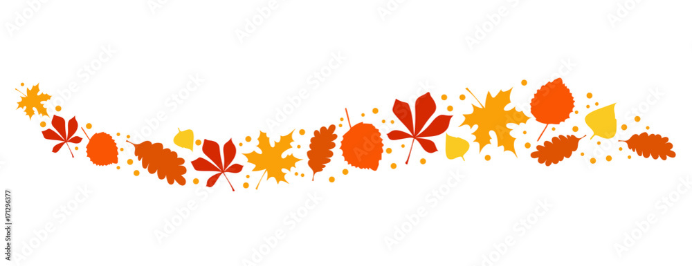 Herbstblätter Dekoration Stock Vector