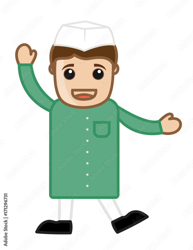 Laughing Cartoon Political Leader Character Stock Vector | Adobe Stock