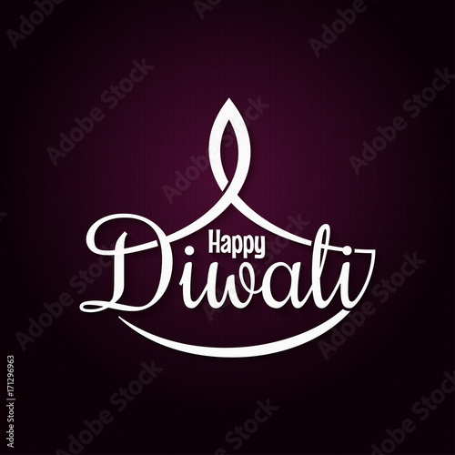 Happy Diwali logo design background
