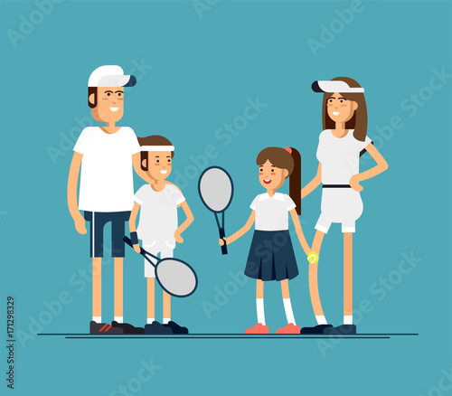male and female tennis players