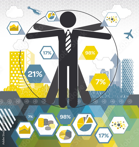 Vitruvian Business Man